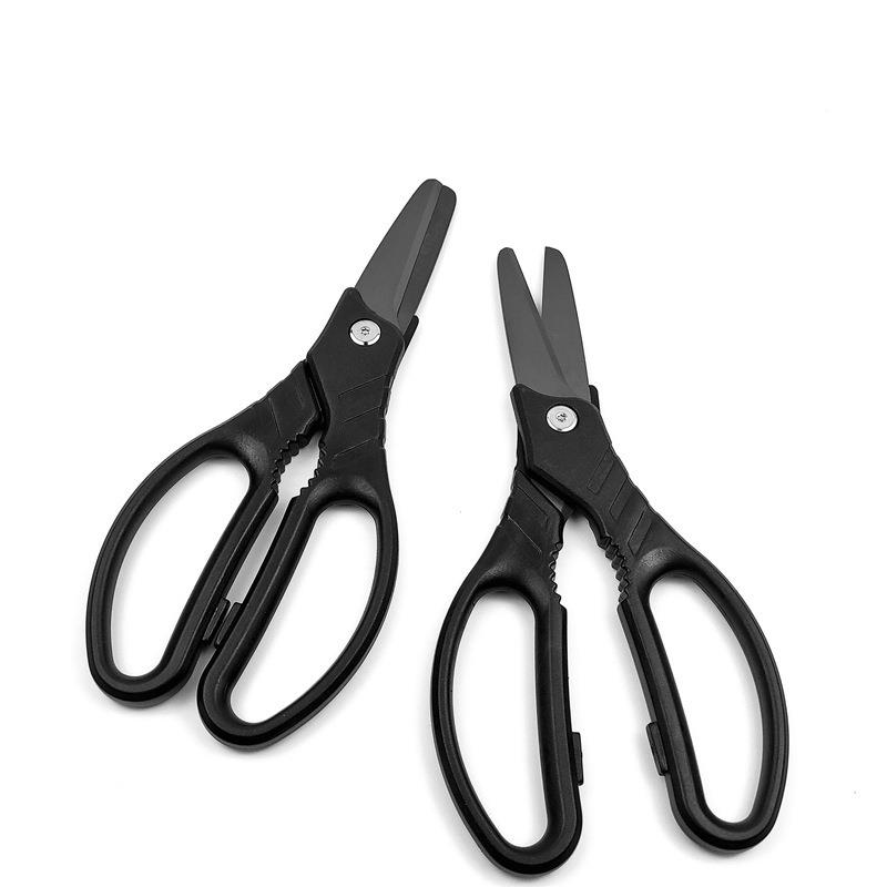 黑51刃陶瓷剪刀大家熟用厨房蔬号菜食婴儿辅食耐氧腐化锆小工具剪