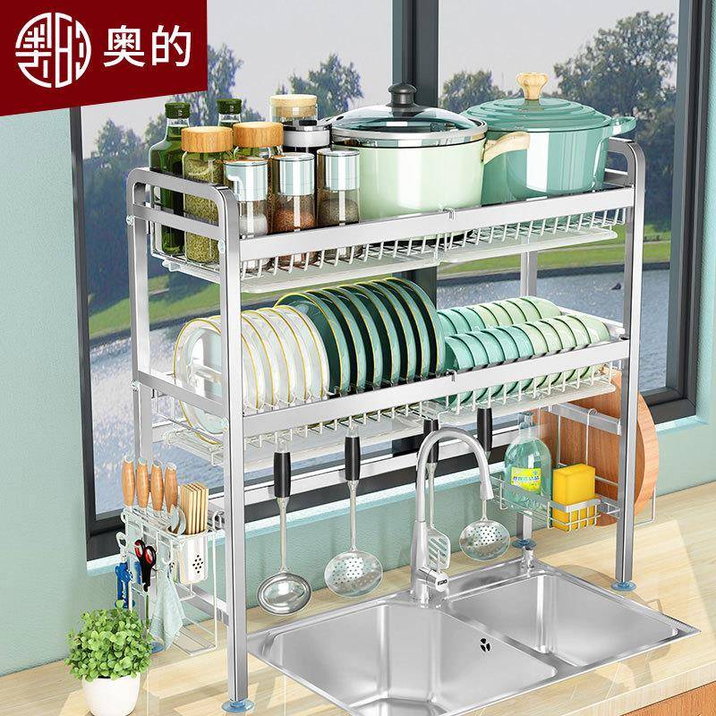 厨房用品04加厚不锈钢水槽碗架SW1163置物架池厨沥3水架水放碗碟