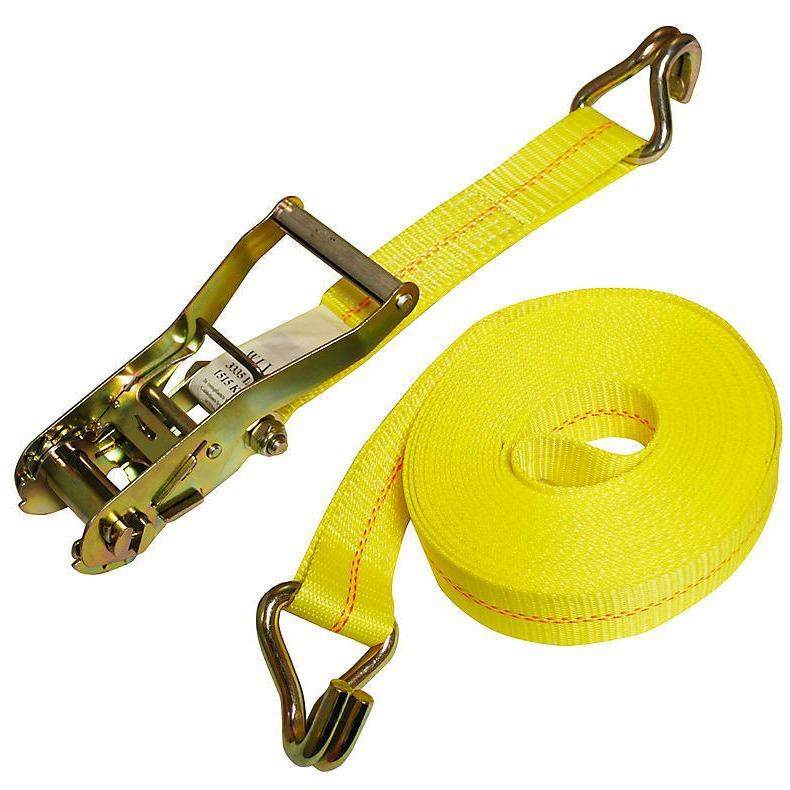 棘轮S厂钩家货车捆绑带紧T绳器10双涤纶钩5cm美标货物拉紧器捆绑