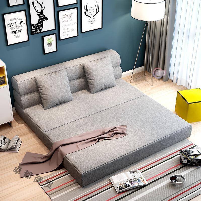 RDM沙发床可折懒叠榻榻米单1.2双人1.5米小户型客两用人简易厅人
