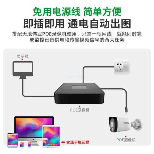 天地伟业300万AK红外1摄像PTD-C241NOE头络高清夜视网家用室内外T