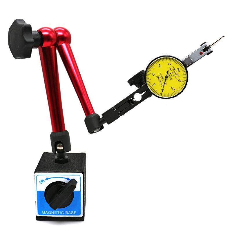 红色机大表座调机械万向万向表微磁性表座百分表表座杠杆座百分械