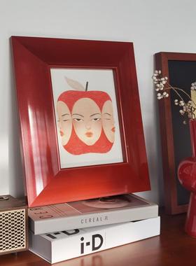 红色简约超前实木烤漆BC-439装饰画客厅沙发背墙卧高级房餐柜室景