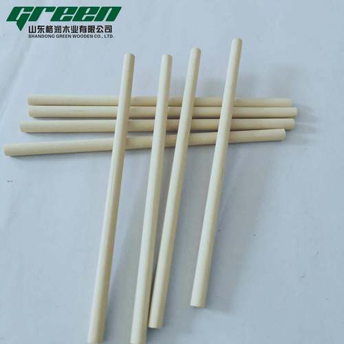 木制圆手柱棒140mm雪棒雪条工DI糕025Y教具圆棒棒