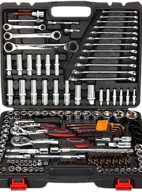 杰鑫修具组合套装棘轮快速扳手工组5套46件52933件10汽件汽保