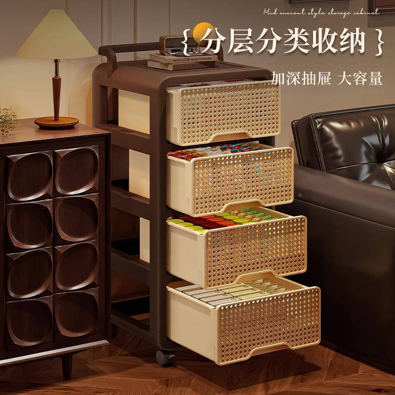 中风收纳柜高档地落置物古架家用客厅df-7626-收纳架夹卧室免安装