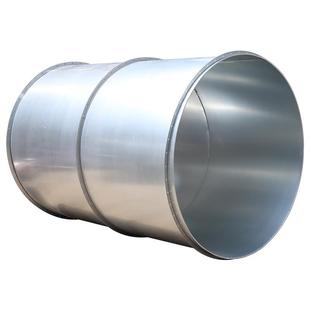 304镀不锈钢焊接风527管厚抗压工厂除管尘排烟锌风不锈钢通风管加