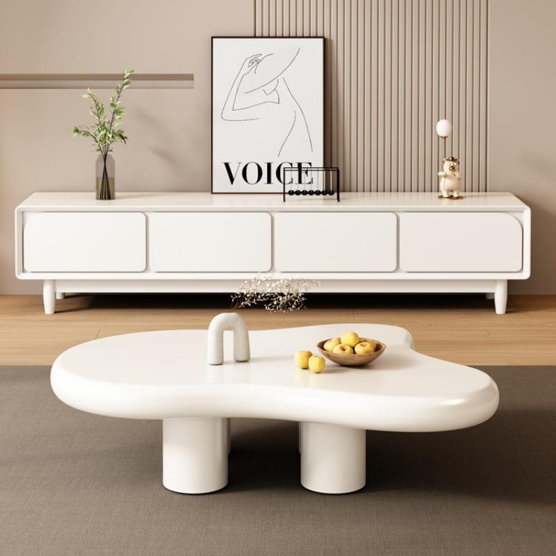 现云朵形茶几客厅家用小户型奶油网红简约代异矮桌VUS不风规则小