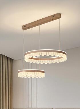 意式餐厅灯现代简约极XVP简圆环轻奢大气卧灯0室25新2款术艺餐厅