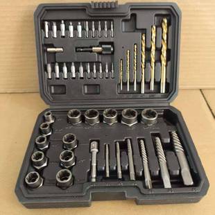 境爆款48件套破损螺母取器滑牙出56212螺母跨取器工具套装出铬钼