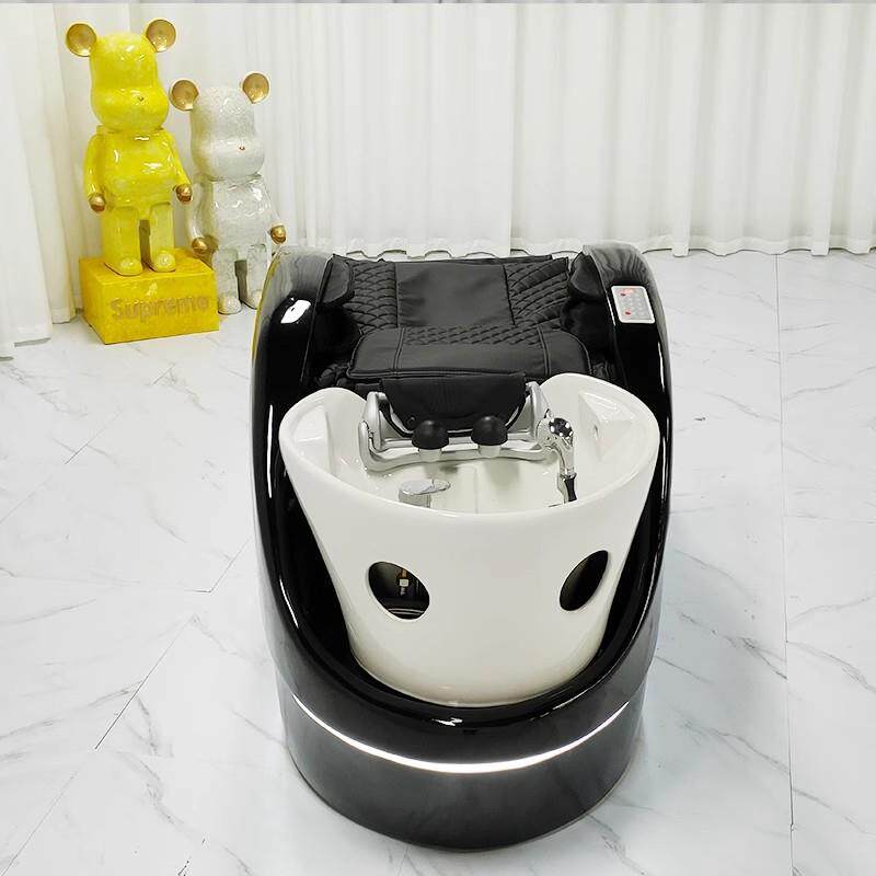 博崛智能电动按摩洗头床理发店全躺式头疗床水循环熏蒸发廊专用