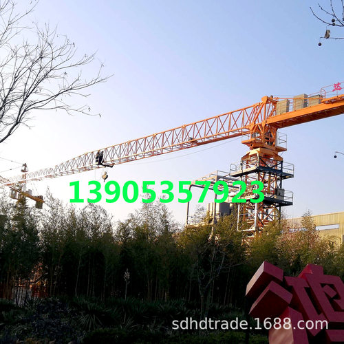 出口TOWER CRANE 8tons QTZ125塔机 8吨塔机 8吨移动轨道行走塔机