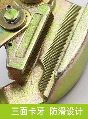 日式线卡器防片夹器紧线器夹49415多线功能卡线器缘绝线铝绞线钢