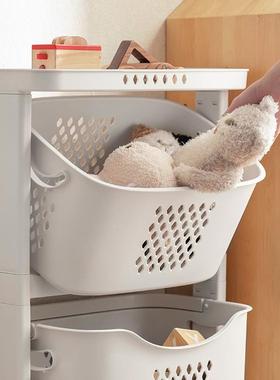 儿童玩物具收纳筐玩小推车置物架家用落地多功MPK能宝宝理偶整储