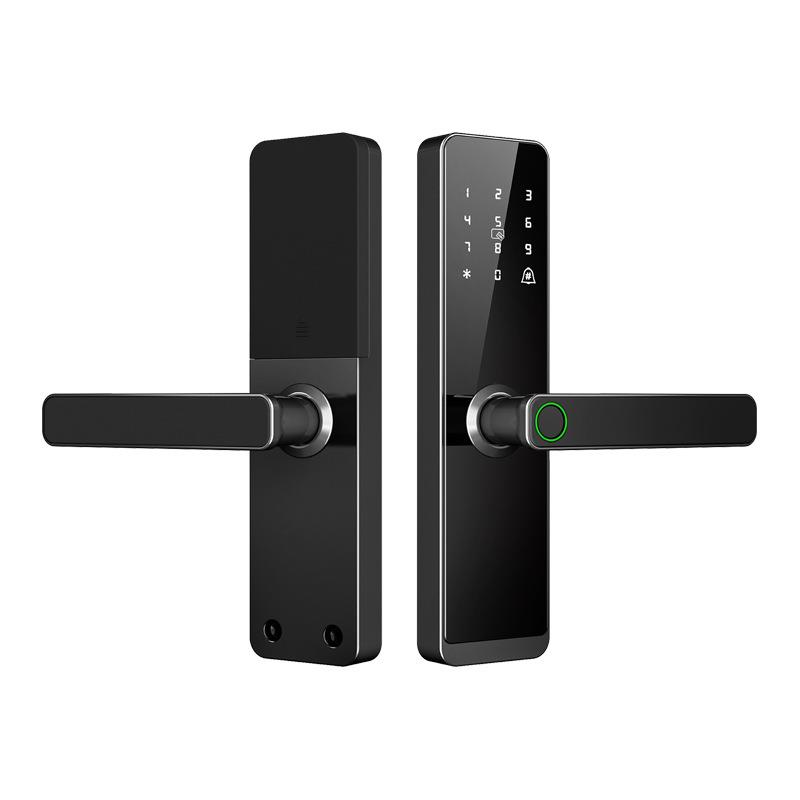 工厂家用木门智锁房间门公M9寓酒锁能电子门锁一店开握指纹锁