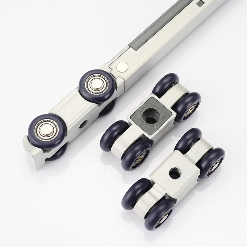 联联动移门移门吊三动移门推拉门吊轨道滑轮双向缓冲联联动门吊轮