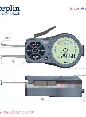 AEL2100数显卡电子式气雾罐规XCKL德国KOEPIN瓶口直径测量R规千分