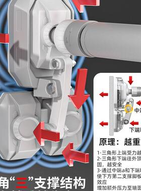 单杠室内家用引体向上器单儿运孔动家童庭免打吊环门上杆健身KJB