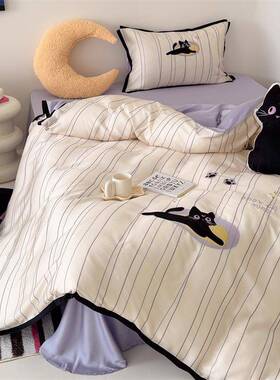 清奥新2025新款100支绣地利LF天刺绣四丝件套高端刺绣花床BLR上用