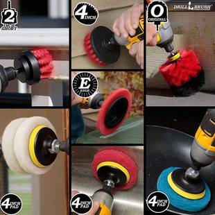 电动清洁刷钻电刷软刷钢丝刷地毯沙地发刷板毛瓷砖刷打87817磨抛