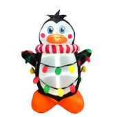 气圣诞节充球企鹅户饰外派对气模装 充气圣诞企鹅滚雪创89559意庭