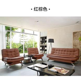 公沙发床简现代三人位多功能折办商务接待XXX办公室沙发约茶几叠