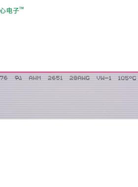 162家UL265红边灰排线28awgPH1.217软排线0.17镀锡铜2-62厂4P