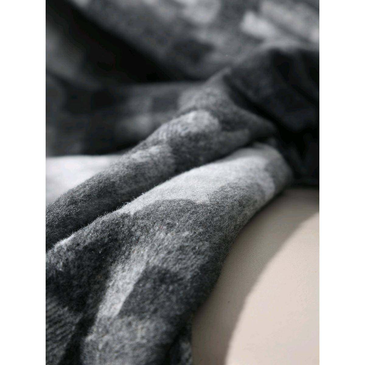 现代WWU尾简约黑白灰格子渐变搭毯酒店样板间床巾售楼别居休闲家,鲜花速递/花卉仿真/绿植园艺,其它园艺用品,淘宝优惠券,粉丝福利购,淘宝优惠卷