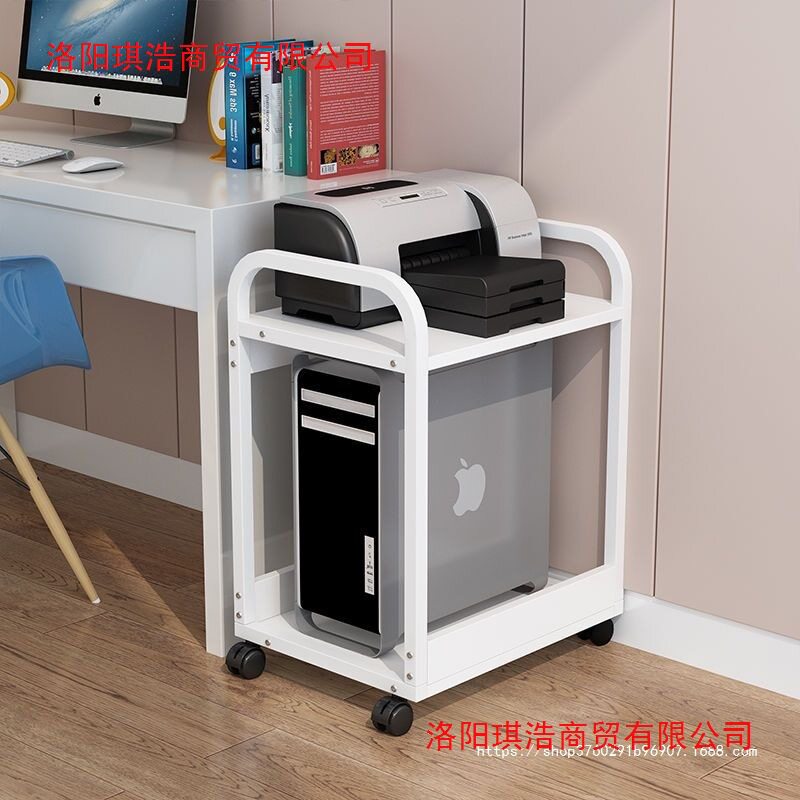 办公室可移动电脑主机托架打印机置物架台式机架多层机箱托架落地