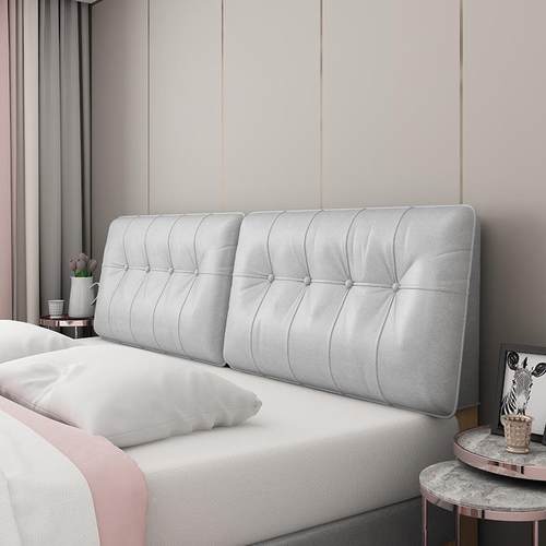 床头软包靠背造海绵靠垫YTB可固定靠室床头套罩改床头靠卧垫大枕