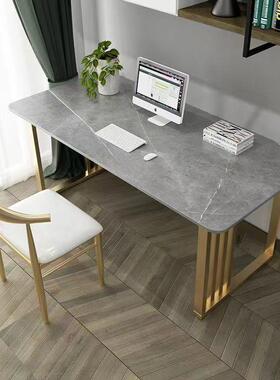 岩板桌书桌电脑桌学阳习桌办桌简桌EZM子台书桌家用办公公室约餐