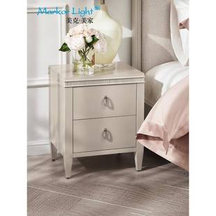 71黎TX美克美家旗下35875巴仲夏现代简实木软包床约主卧8双人轻奢