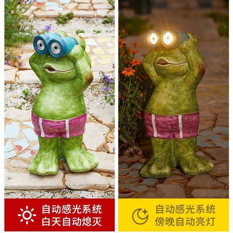 新款太阳能灯户外太阳能猫庭院装饰摆咪件台猫灯阳花园布置防水青