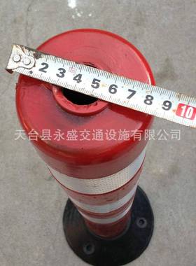 优防YVZ质橡胶警柱示停车场撞警示柱道口标柱柔性诱导柱