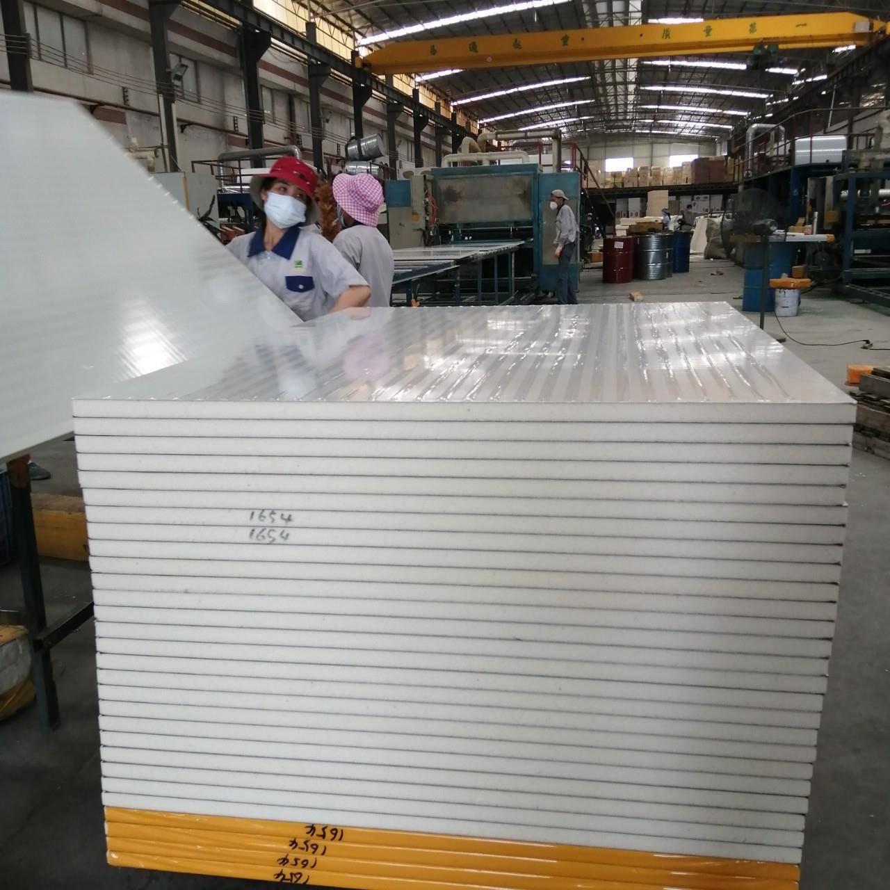 厂家生814产1200彩mm氨酯聚PU聚氨酯钢板工能业节设备箱体保温