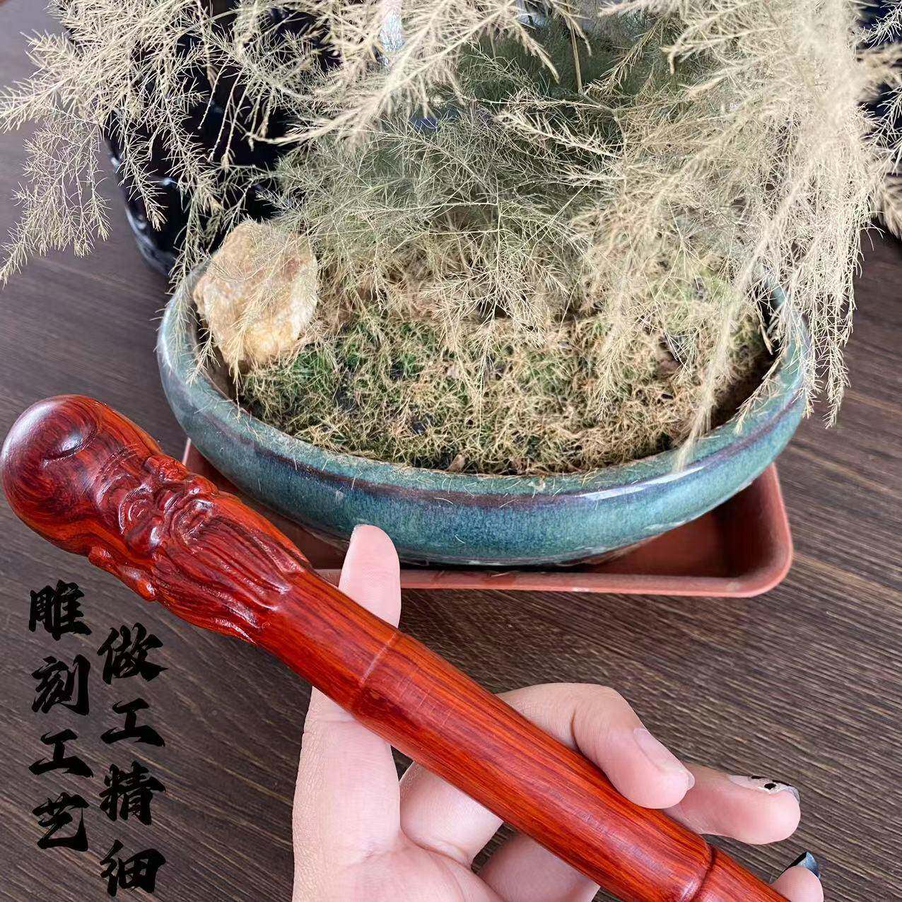 痒紫挠檀木寿CRJ星痒捶打痒痒挠两用老质头乐背部按摩