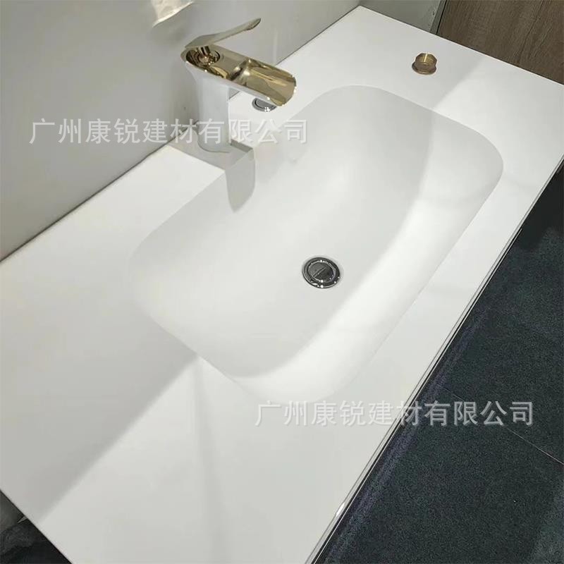 康锐建材无缝一体人造石台面