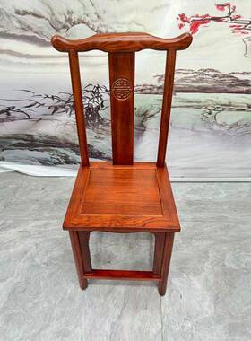 中式仿古靠装背椅家凳子酒店餐椅耐用实木圈椅整用32313323包榆木