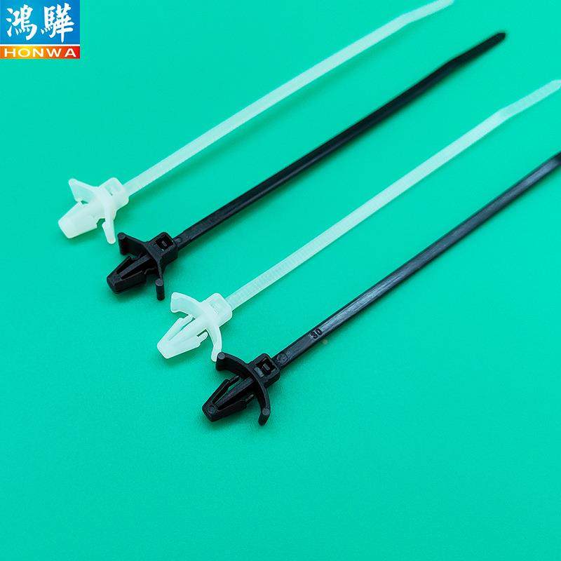 扎销易穿插钣金用插销式扎带500白色牢固性好汽车行尼业用插式龙