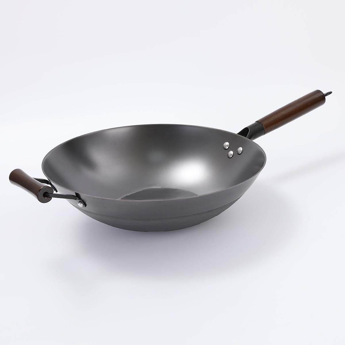 锅多功能涂层铸铁不粘炒-锅少油烟锅轻巧炒菜家用无电磁炉锅炒锅