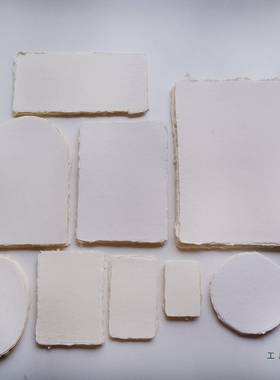 白色彩ZCZ水彩纸意纸刻古法水彩手纸工毛边320g随身水本