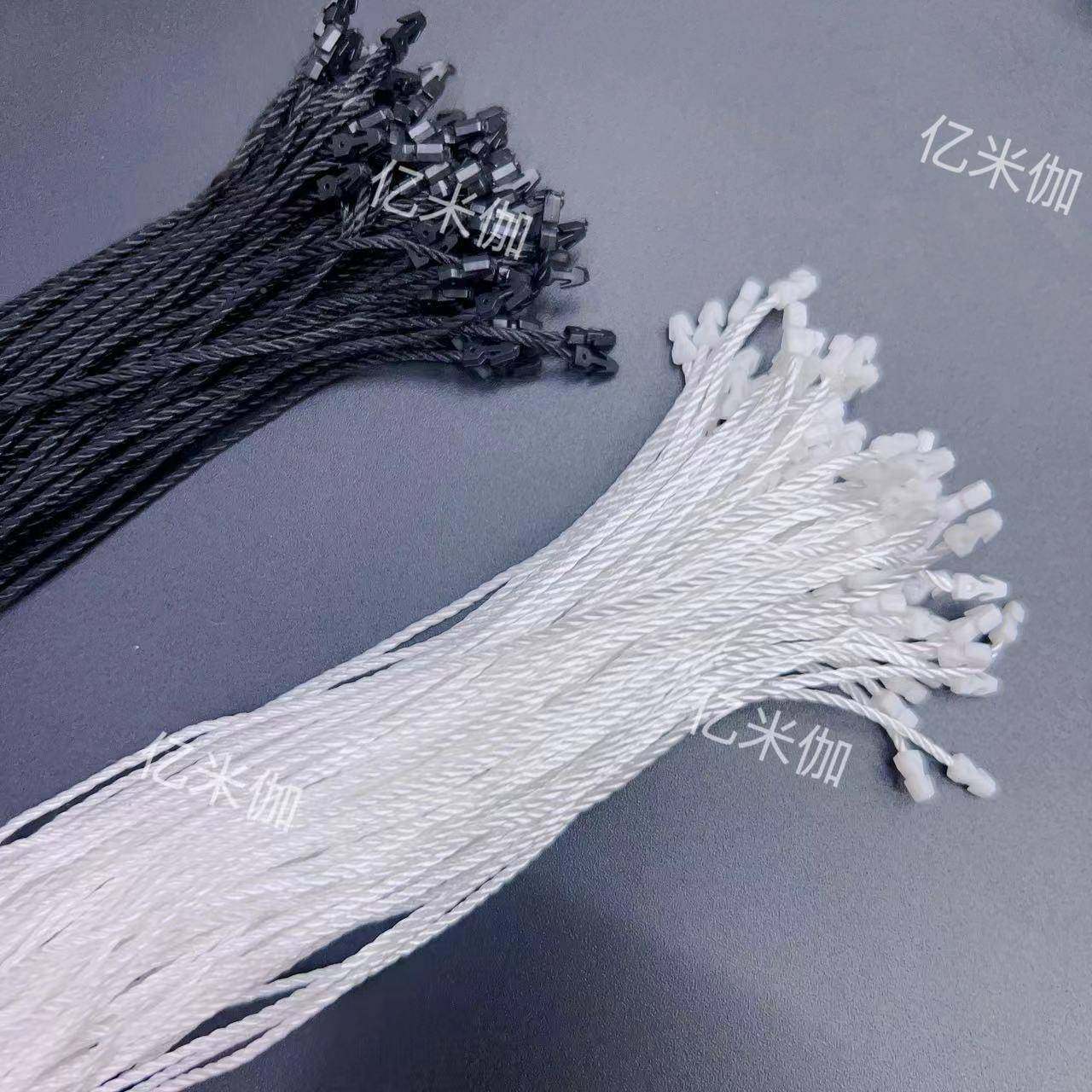 现卡标货吊粒服装辅料吊线圆柱单插CRT扣签扣绳商标吊牌绳吊单扣