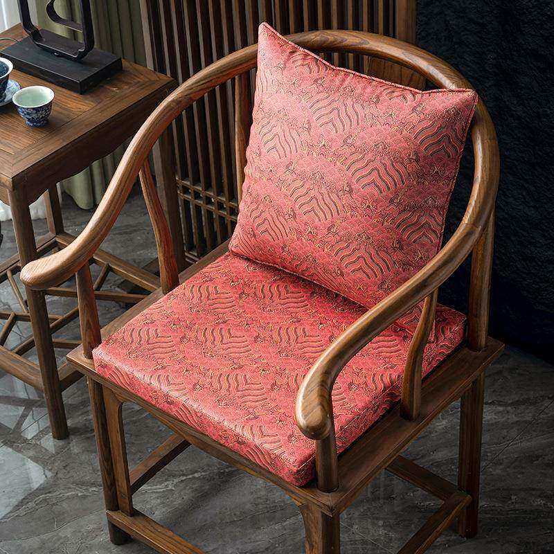 新中式皮革中式胶方水30/ZSPG/形椅子坐垫茶桌垫椅海绵乳实木坐垫