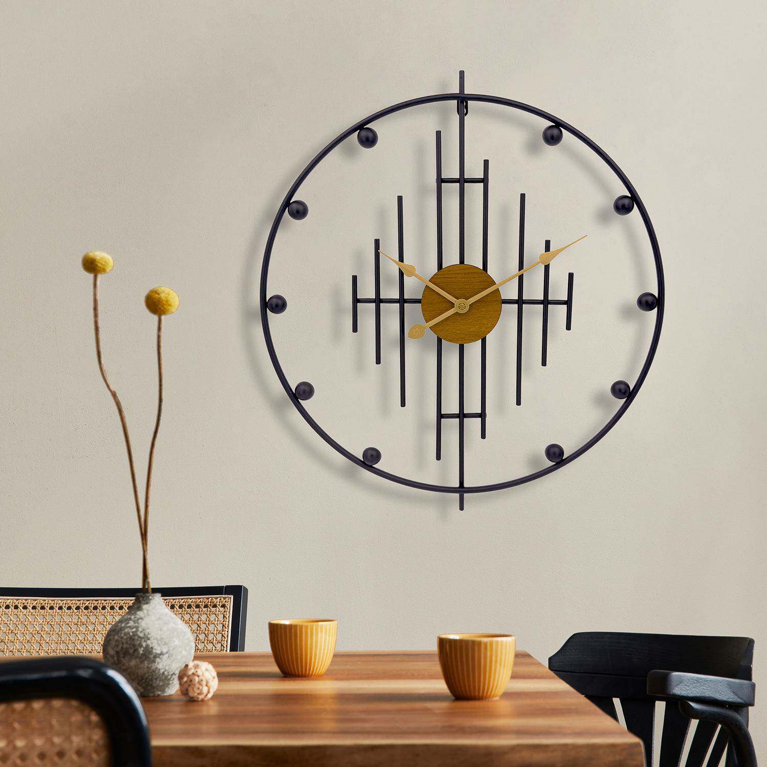 现代简约音时尚客厅A0168挂钟高端创意网铁艺装钟饰表新款轻奢静