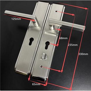 金手典老款 防盗门锁把6806葫芦孔双活拉手不钢锈6068葫芦手柄铜舌