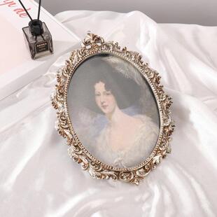 复 式 欧树脂相框雕花金色挂墙画件框011ins装 饰摆油画摆台相架欧式