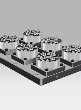 气夹动快速基准夹头具夹cnc零点位ZVH具Syste定m3R气动快速基准夹