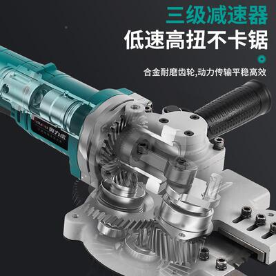 应急锂电割机刷手持钢切切割冷切锯小无型工筋73552具便携式专用