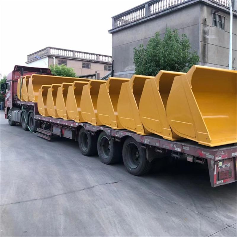 厂家生产铲斗厚钢板可拆卸加多维修铲方便功能QNT重载土方岩石斗