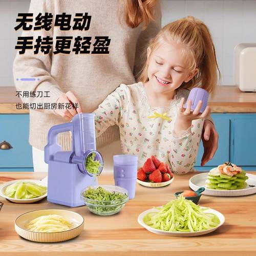 多功能片菜器电动滚筒切小菜器碎芝士切切丝刨冰切切菜机HD-450P